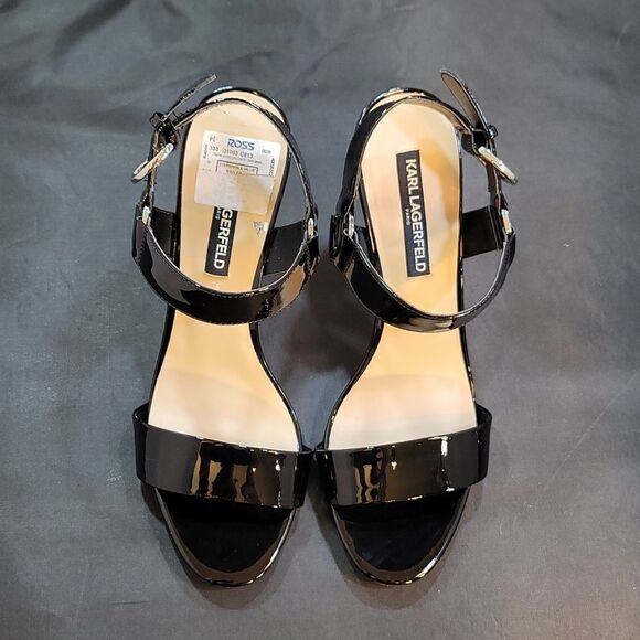 BRAND NEW KARL LAGERFELD PARIS WOMEN'S CIEONE HEELED SANDAL - Picture 3 of 16